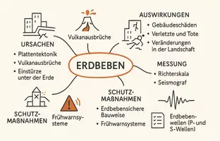 Vorschau - Arbeitsblätter - Arbeitsblatt zum Thema "Erdbeben" + Onlineübung & MP3 + Mindmap + Infografik - Seite 2