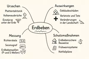 Vorschau - Arbeitsblätter - Arbeitsblatt zum Thema "Erdbeben" + Onlineübung & MP3 + Mindmap + Infografik - Seite 1