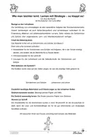 Vorschau - Unterrichtsreihen - Lernen mit Strategie: So lernen Grundschulkinder leichter - Seite 1