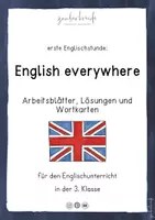 Vorschau - Arbeitsblätter - English everywhere - erste Englischstunde - Deckblatt