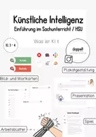 Vorschau - Unterrichtsreihen - Künstliche Intelligenz (KI) - "Was ist KI?" (Sachunterricht / HSU) - Deckblatt