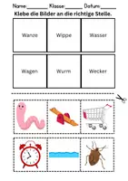 Vorschau - Lehrpläne/Lehrermaterial - Bilder an die richtige Stelle kleben Thema Buchstabe W - DaZ/DaF, Deutsch (Wortschatz) - Seite 2