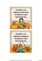 Vorschau - Bildkarten - Herbstferien: Erzählwürfel / Gesprächswürfel / Reflexionswürfel / Gesprächskarten - Seite 2