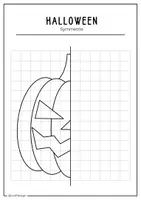 Vorschau - Mal- und Bastelvorlagen - Symmetrie halloween - Seite 3