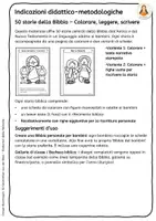 anteprima - Materiale per pittura e bricolage - 50 storie della Bibbia – Colorare, leggere, scrivere - Pagina 1