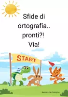 anteprima - Esercizi - Sfide di ortografia... Pronti?! Via! - Pagina di copertina