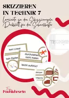 Vorschau - Arbeitsblätter - Skizzierregeln | Technisches Zeichnen | Deckblatt | Technik - Deckblatt