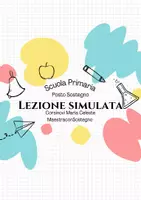 anteprima - Materiale di supporto/inclusione - Lezione simulata posto sostegno primaria-tfa-anno di prova - Pagina di copertina