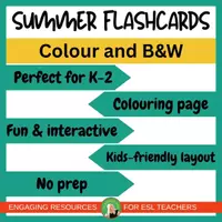 Vista previa - Juegos / Gamificación - Summer little flashcards, PDF, ESL game ideas, free K-2 - página 1