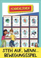 Vorschau - Spiele - Bewegungsspiel - Steh auf, wenn … - KENNENLERNEN (+40 Kärtchen) - Deckblatt