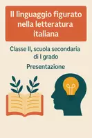 anteprima - Presentazioni / Lavagne - Il linguaggio figurato nella letteratura italiana - Pagina di copertina