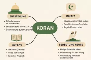 Vorschau - Arbeitsblätter - Arbeitsblatt "Koran" + Onlineübung & MP3 + Mindmap + Infografik - Seite 2