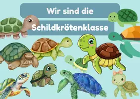 Vorschau - Poster - Süße Türschilder für deine Schildkrötenklasse - Seite 3