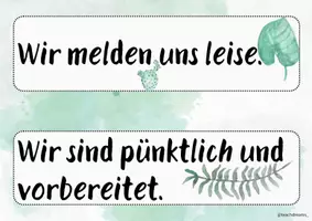 Vorschau - Poster - Klassenregeln - Boho-Pflanzenstil - Seite 3