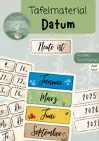 Vorschau - Fördermaterial/Inklusion - Datum / Tafelmaterial / Classroom Management - Deckblatt
