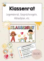 Vorschau - Poster - Klassenrat - Gesprächskarten - Deckblatt