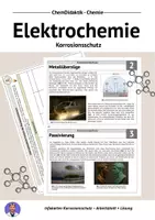 Vorschau - Arbeitsblätter - Elektrochemie - Methoden des Korrosionsschutzes - Deckblatt