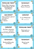 Vorschau - Quiz - Claude Monet Quizkarten - 24 Quizkärtchen | Quiz | Kunst - Seite 2