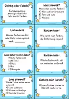 Vorschau - Quiz - Farbperspektive Quizkarten - 24 Quizkärtchen | Quiz | Kunst - Seite 1