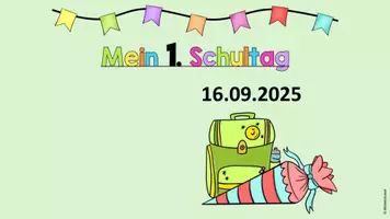 Vorschau - Präsentationen/Tafelbilder - 1. Schultag, Hintergrund Einschulungsfoto, Digitale Tafel - Seite 3