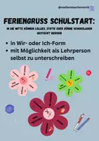 Vorschau - Anderer Materialtyp - Schulstart: Geschenk - Blumen - Deckblatt