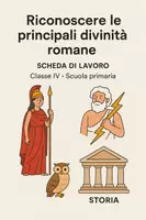 anteprima - Schede informative - Riconoscere le principali divinità romane - Pagina di copertina