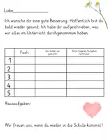 Vorschau - Arbeitsblätter - Krankenmappe / Krankenpost für die Hamsterklasse - Druckschrift - Seite 3