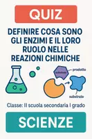 anteprima - Quiz - Definire cosa sono gli enzimi e il loro ruolo nelle reazioni chimiche - Pagina di copertina