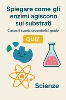 anteprima - Quiz - Spiegare come gli enzimi agiscono sui substrati - Pagina di copertina