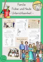 Vorschau - Stundenentwürfe - Familie Früher und heute Unterrichtseinheit - Deckblatt