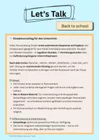 Vorschau - Arbeitsblätter - Back to school – Englisch sprechen in Partnerarbeit (7/8) - Seite 3