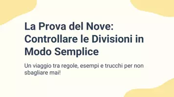 anteprima - Presentazioni / Lavagne - Utilizzare la prova del nove per correggere errori - Pagina 1