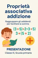 anteprima - Presentazioni / Lavagne - Raggruppare gli addendi per facilitare la somma - Pagina di copertina