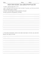 Vorschau - Arbeitsblätter - Materialpaket - Das Leben im Mittelalter - Ständeordnung, Herrschaft & Alltag zwischen Dorf, Burg und Stadt“ - Seite 1
