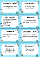 Vorschau - Quiz - Gustav Klimt Quizkarten - 24 Quizkärtchen | Quiz | Kunst - Seite 2