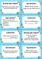 Vorschau - Quiz - Historismus Quizkarten - 24 Quizkärtchen | Quiz | Kunst - Seite 2