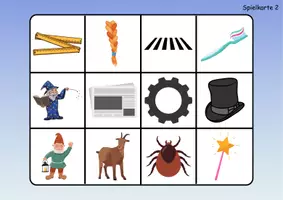 Vorschau - Spiele - Wortschatz Bingo - Buchstabe Z (Klasse 1 und 2) - Seite 2