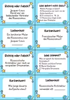 Vorschau - Quiz - Klassizismus Quizkarten - 24 Quizkärtchen | Quiz | Kunst - Seite 3