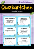 Vorschau - Quiz - Manierismus Quizkarten - 24 Quizkärtchen | Quiz | Kunst - Deckblatt
