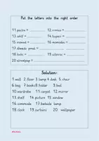 Vorschau - Arbeitsblätter - Allie´s cards English Vocabulary My room - Seite 3