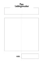 Vorschau - Arbeitsblätter - Lieblingsmusiker:in | Lieblingsband - Lapbook - Seite 1
