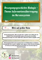 Vorschau - Text - Bewegungsgeschichte Biologie - Informationsübertragung im Nervensystem - Deckblatt