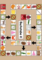 Vorschau - Spiele - Brettspiel Buchstabe K Wortschatzspiel Grundschule DaZ/DaF/Deutsch - Seite 1