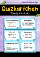 Vorschau - Quiz - Wassily Kandinsky Quizkarten - 24 Quizkärtchen | Quiz | Kunst - Deckblatt