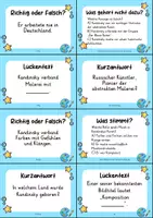 Vorschau - Quiz - Wassily Kandinsky Quizkarten - 24 Quizkärtchen | Quiz | Kunst - Seite 3