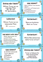 Vorschau - Quiz - William Turner Quizkarten - 24 Quizkärtchen | Quiz | Kunst - Seite 1