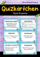 Vorschau - Quiz - Yayoi Kusama Quizkarten - 24 Quizkärtchen | Quiz | Kunst - Deckblatt