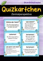 Vorschau - Quiz - Zentralperspektive Quizkarten - 24 Quizkärtchen | Quiz | Kunst - Deckblatt