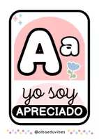 Vorschau - Stundenentwürfe - Abecedario pósters (clase) Afirmaciones positivas - Seite 1
