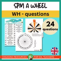 Vista previa - Juegos / Gamificación - Spin-a-Wheel WH Questions | Speaking Game for Kids | Conversation - Portada